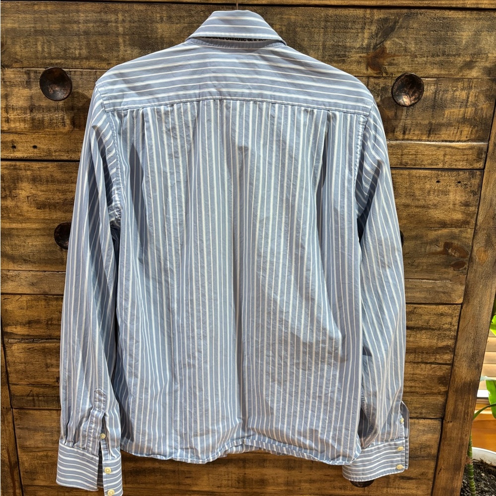 Abercrombie & Fitch Blue‎ Striped Men's Shirt - Picture 2 of 8